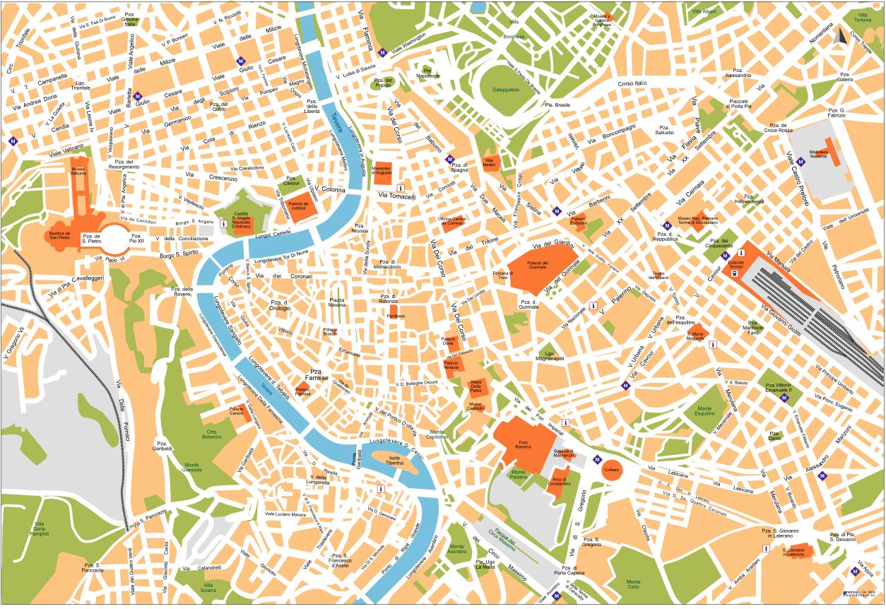 roma stadt center karte